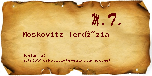 Moskovitz Terézia névjegykártya